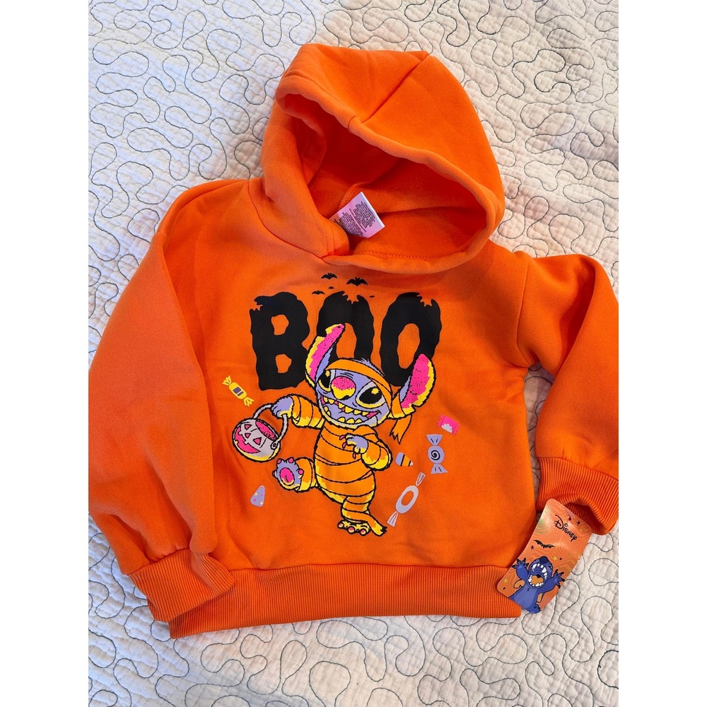 Disney Stitch Halloween Mummy Hoodie Girls Size 3T